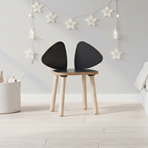 Montessori Çocuk Mickey 1 Adet Antrasit Sandalye Antrasit