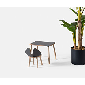 Montessori Çocuk Mickey 1 Adet Antrasit Sandalye