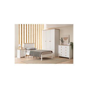 Batı Çocuk Ve Genç Odası Beyaz Karyola 120x200 cm