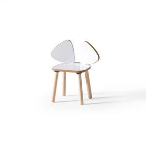 Montessori Çocuk Masası 1 Masa & 1 Beyaz Mickey Sandalye