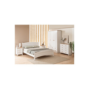 Karya Modern Beyaz Çift Kişilik Karyola 160x200 cm