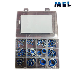 Mel 123 Parça Metrik Ölçülü Oringli Pul Seti