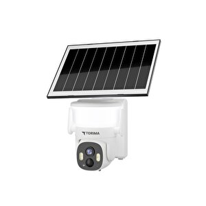 Güvenlik Kamerası Şarjlı Duvar Lambası Görünümlü Akıllı Ip Güneş Enerjili Dış Mekan Kamerası Cmr30 Beyaz