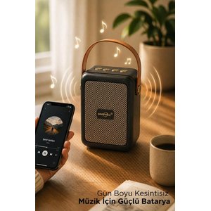 Bluetooth Speaker Kablosuz Hoparlör  Usb Girişli Şarjlı Hoparlör Gts-2201 Siyah