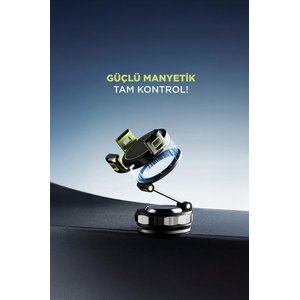 Telefon Tutucu Manyetik Kablosuz Ev Ofis Oto Aksesuarları Jx064 Siyah