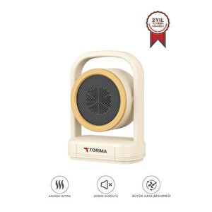 Mini Isıtıcı Fan Taşınabilir Sessiz Hızlı Isıtma 500w Kompakt Isıtıcı Torima Ht100 Bej