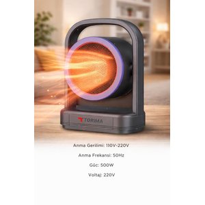 Mini Isıtıcı Fan Taşınabilir Sessiz Hızlı Isıtma 500w Kompakt Isıtıcı Ht100 Siyah