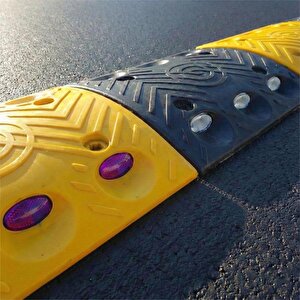 10 Metre Oval Hız Kesici Set | Modüler Yol Kasisi 2183 Oksit Sarı