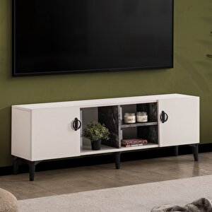 Blesk Tv Ünitesi, 150 Cm Petek Tv Sehpası Kapaklı Ünite