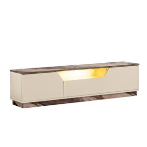 Blesk Tv Ünitesi, 160 Cm Liva Ledli Tv Sehpası Kapaklı Ünite