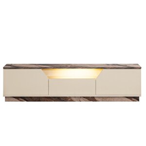 Blesk Tv Ünitesi, 160 Cm Liva Ledli Tv Sehpası Kapaklı Ünite