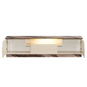 Blesk Tv Ünitesi, 160 Cm Liva Ledli Tv Sehpası Kapaklı Ünite