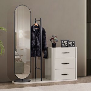 Blesk Şifonyer, More Aynalı Askılıklı Şifonyer Takım