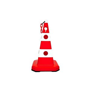 Ultra Kedi Gözlü Trafik Konisi Ağırlıklı 60 Cm Trafik Dubası