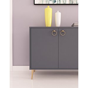 Lara 160 Cm Konsol Antrasit-Antrasit