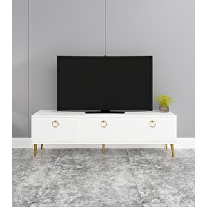 Maxi 150 Cm Tv Sehpası Beyaz Beyaz