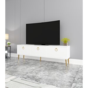 Maxi 150 Cm Tv Sehpası Beyaz