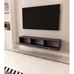 Max 150 Cm Duvara Monte Tv Sehpası Antrasit