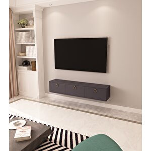 Max 150 Cm Duvara Monte Tv Sehpası Antrasit