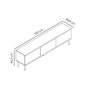 Maxi 150 Cm Tv Sehpası Antrasit