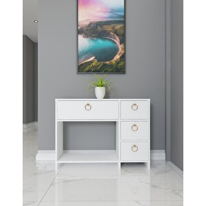 Loren Kapaklı , Raflı Dresuar Beyaz Beyaz