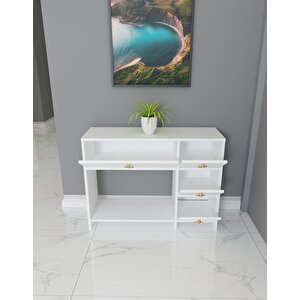 Loren Kapaklı , Raflı Dresuar Beyaz Beyaz