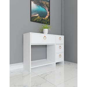 Loren Kapaklı , Raflı Dresuar Beyaz Beyaz