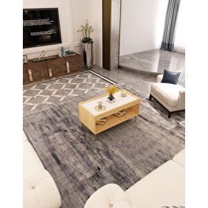 Sahra Raflı Orta Sehpa Beyaz-Safirmeşe Beyaz-Safirmeşe