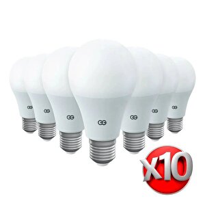 Günsan 10'lu Led Ampul 7w Gün Işığı E27 (4000k 220-240v)