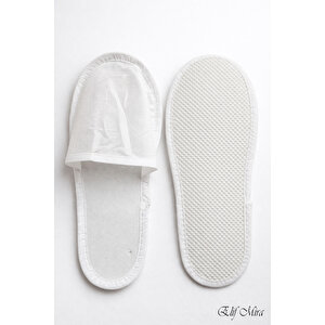 100 Çift Kaydırmaz Tabanlı Tek Kullanımlık Otel Spa Terlik Seti