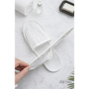 100 Çift Kaydırmaz Tabanlı Tek Kullanımlık Otel Spa Terlik Seti