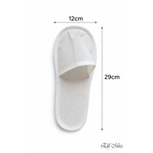 100 Çift Kaydırmaz Tabanlı Tek Kullanımlık Otel Spa Terlik Seti