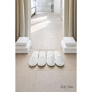 100 Çift Noktalı Kaydırmaz Taban Tek Kullanımlık Otel Spa Terlik