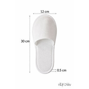 100 Çift Noktalı Kaydırmaz Taban Tek Kullanımlık Otel Spa Terlik