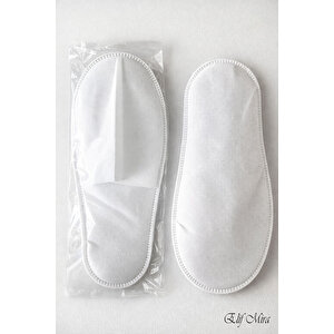 100 Çift Tek Kullanımlık Ekonomik Otel Spa Tabansız Tela Terlik Seti