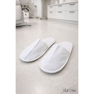 100 Çift Tek Kullanımlık Ekonomik Otel Spa Tabansız Tela Terlik Seti