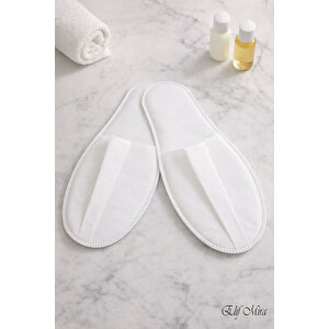 100 Çift Tek Kullanımlık Ekonomik Otel Spa Tabansız Tela Terlik Seti