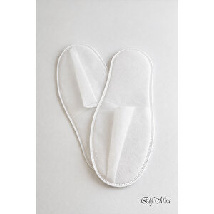 100 Çift Tek Kullanımlık Ekonomik Otel Spa Tabansız Tela Terlik Seti