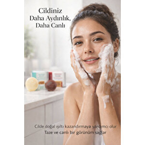 Cilt Canlandırıcı Ve Aydınlık Görünüm Sağlayan 3 Lü Doğal Sabun Bakım Seti