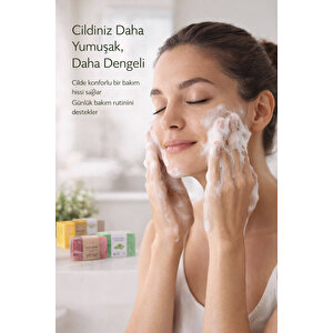 3'lü Doğal Sabun Seti  Maya, Aloe Vera, Gül Özlü - Hassas & Günlük Nazik Bakım Serisi