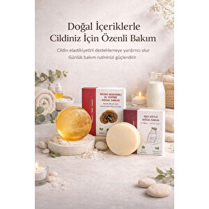 Olgun Ciltler İçin Yenileyici Ve Dolgunlaştırıcı 3 Lü Doğal Bakım Sabun Seti