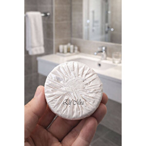 100 Adet 15 Gr Mini Otel Sabunu – Pile Sargılı Buklet Yuvarlak Misafir Sabunu