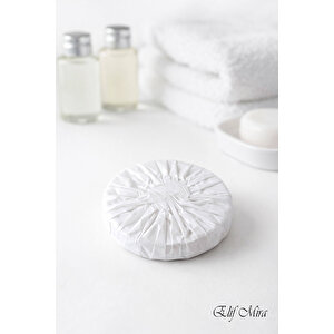 100 Adet 15 Gr Mini Otel Sabunu – Pile Sargılı Buklet Yuvarlak Misafir Sabunu