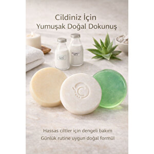 Kuru Ve Hassas Ciltler İçin Besleyici 3 Lü Doğal Sabun Bakım Seti