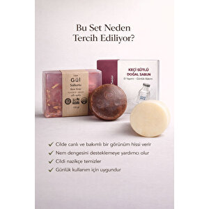 Hediyelik Doğal Sabun Seti  Özel Bakım Serisi 3’lü Premium Paket