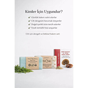 Botanik Özlü 3 Lü Doğal Sabun Seti Özel Bitkisel Seri