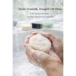 Doğal Sabun Seti 3’lü Bakım Paketi Aktif Karbon /çay Ağacı /keçi Sütlü