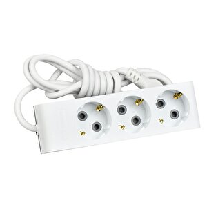 Günsan Üçlü Çocuk Korumalı Topraklı Grup Priz 2 Metre