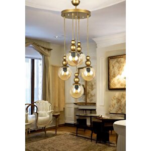 Spor Eskitme Avize 5li Bal Cam