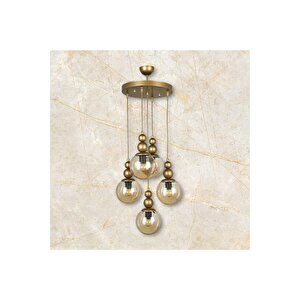 Spor Eskitme Avize 5li Bal Cam